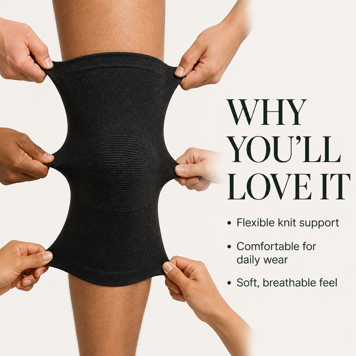 Bamboo Charcoal Recovery Knee Sleeve